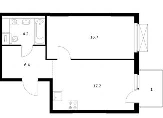 Продается однокомнатная квартира, 44.5 м2, Приморский край