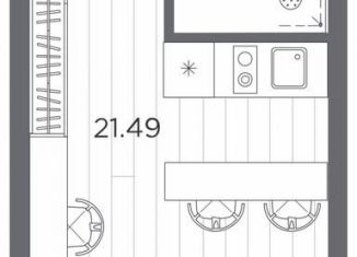 Продажа квартиры студии, 24.2 м2, Санкт-Петербург, метро Ладожская, Магнитогорская улица, 51литЗ