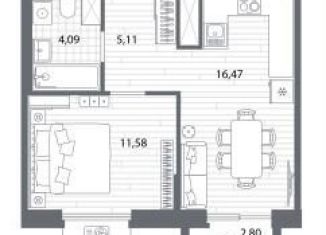 Продам однокомнатную квартиру, 38.1 м2, Санкт-Петербург, метро Площадь Мужества