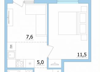 Продаю двухкомнатную квартиру, 33.5 м2, Петрозаводск, переулок Лермонтова