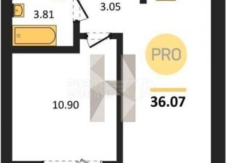 Продается двухкомнатная квартира, 56.4 м2, Калининград, Ленинградский район