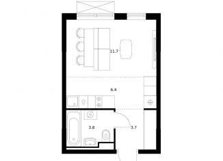 Продается квартира студия, 25.6 м2, Татарстан