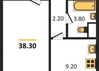 Продажа 1-ком. квартиры, 38.3 м2, Воронеж, Левобережный район