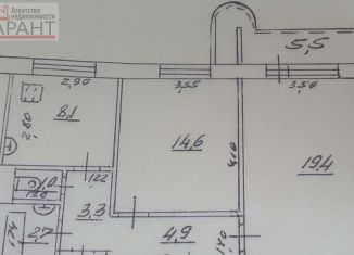 2-ком. квартира на продажу, 55 м2, Самара, улица Дыбенко, 116, метро Спортивная