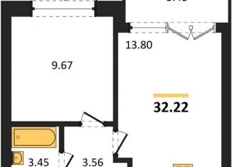 Продам однокомнатную квартиру, 32.2 м2, Светлогорск