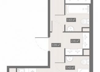 Продам 2-комнатную квартиру, 58.2 м2, посёлок Шушары