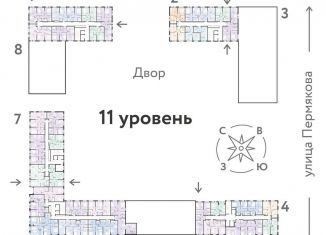 Квартира на продажу студия, 27.9 м2, Тюмень, ЖК Сердце Сибири