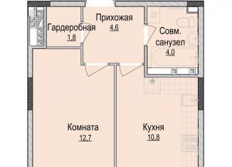 Продам 1-ком. квартиру, 33.9 м2, Ижевск, жилой район Культбаза