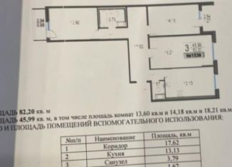 Продажа трехкомнатной квартиры, 84.4 м2, Санкт-Петербург, Ипподромный переулок, 1к3, Ипподромный переулок