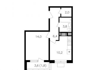 Продажа 1-ком. квартиры, 38.2 м2, Москва, метро Октябрьское поле