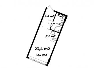 Продажа 1-ком. квартиры, 23.4 м2, Нижний Новгород, Нижегородский район