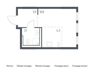 Продаю квартиру студию, 22.1 м2, Москва, Молжаниновский район