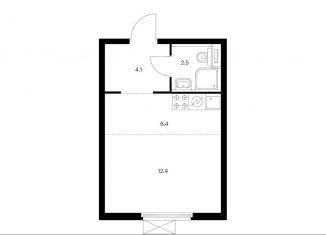 Продажа квартиры студии, 25.4 м2, Москва, станция Перерва, Люблинская улица, 78к2