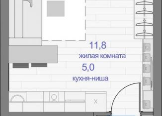 Продам однокомнатную квартиру, 27.8 м2, Красноярск, Кировский район