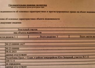 Продается земельный участок, 1 сот., Судак