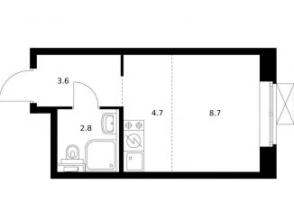 Продам квартиру студию, 19.8 м2, Екатеринбург, ЖК Космонавтов 11, жилой комплекс Космонавтов 11, 4.2