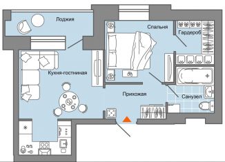 1-ком. квартира на продажу, 40 м2, село Первомайский