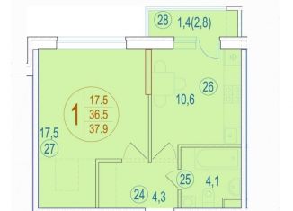 Продажа 1-ком. квартиры, 36.6 м2, Ростов-на-Дону, ЖК Западная Резиденция, жилой комплекс Западная Резиденция, лит9