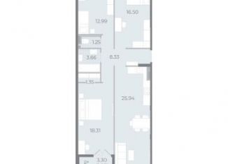 3-ком. квартира на продажу, 90 м2, Санкт-Петербург, ЖК Нева Резиденс