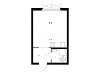 Продаю квартиру студию, 23.6 м2, Москва, жилой комплекс Руставели 14, к1/2, метро Дмитровская