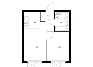 Продаю 2-комнатную квартиру, 34.4 м2, Москва, проезд Воскресенские Ворота, Тверской район