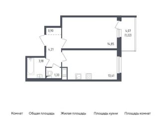 Продаю однокомнатную квартиру, 39.1 м2, Санкт-Петербург