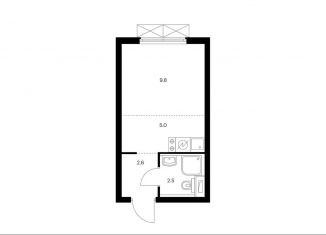 Продажа квартиры студии, 19.9 м2, Москва, жилой комплекс Руставели 14, к1/2, метро Дмитровская