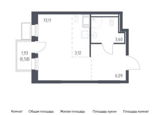 Продам квартиру студию, 26.5 м2, Ленинский городской округ, ЖК Горки Парк, жилой комплекс Горки Парк, к4.1