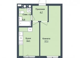 Продажа 1-ком. квартиры, 37.8 м2, Ижевск, Северо-Западный жилой район