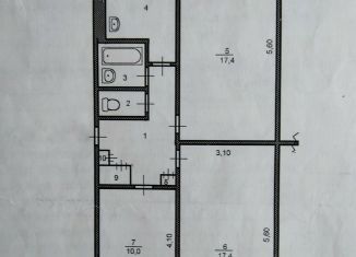 Продается трехкомнатная квартира, 60.8 м2, Фролово, Парковая улица, 12