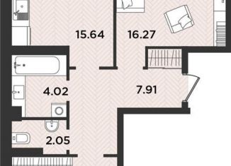 2-ком. квартира на продажу, 66.9 м2, Архангельск, Ленинградский проспект, 105, территориальный округ Майская горка