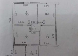 Продаю 3-ком. квартиру, 58.3 м2, село Новая Кука