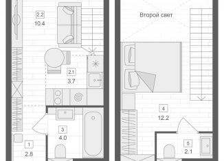 1-комнатная квартира на продажу, 35.2 м2, Москва, Верхняя Красносельская улица, 19с2, Красносельский район