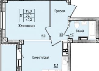 Продажа 1-комнатной квартиры, 40.3 м2, Псковская область, улица Ижорского Батальона, 41