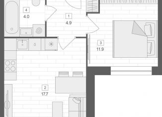 Продам двухкомнатную квартиру, 38.5 м2, Москва, Верхняя Красносельская улица, 19с2, Верхняя Красносельская улица