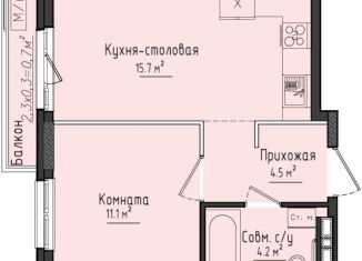 Продам 1-комнатную квартиру, 35.8 м2, Удмуртия