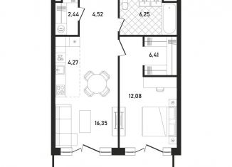 Продам 1-комнатную квартиру, 58.5 м2, Москва, жилой комплекс Репаблик, к2.3, метро Белорусская