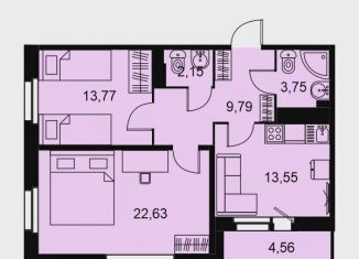 Продажа двухкомнатной квартиры, 65.9 м2, Санкт-Петербург, Дворцовая площадь, ЖК Звёзды Столиц