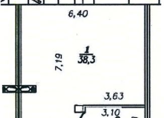 Однокомнатная квартира на продажу, 43.9 м2, Омск, улица 1-й Красной Звезды, 79, ЖК Созвездие