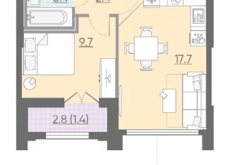 Продам однокомнатную квартиру, 34.6 м2, Санкт-Петербург, ЖК Цивилизация на Неве