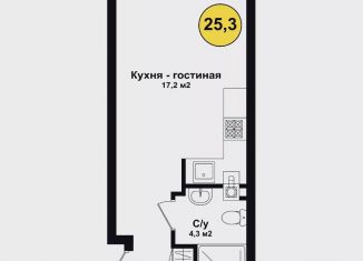 Продажа квартиры студии, 25.3 м2, Астраханская область