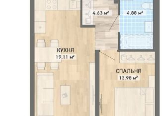 Продается однокомнатная квартира, 45.6 м2, Екатеринбург, ЖК Нова парк