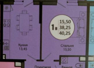 Продаю 1-комнатную квартиру, 37.8 м2, Краснодар, ЖК Тополиная Топольковая, Тополиная улица, 40/1