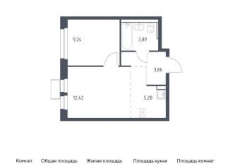Продается 1-ком. квартира, 34.7 м2, Московская область, Олимпийская улица