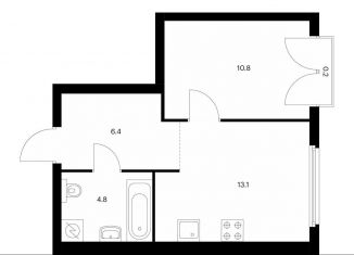 1-комнатная квартира на продажу, 35.3 м2, Москва, ЖК Барклая 6