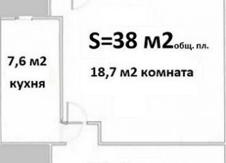 Продается однокомнатная квартира, 38 м2, Санкт-Петербург, проспект Косыгина, 7к1, проспект Косыгина