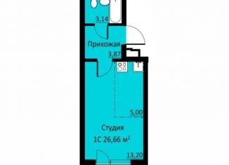 Продажа квартиры студии, 26.7 м2, деревня Кондратово, Водопроводная улица, 6/1