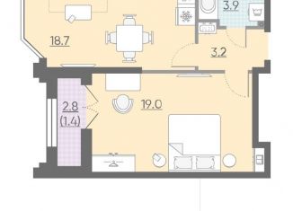 Продажа 1-комнатной квартиры, 46.2 м2, Санкт-Петербург, ЖК Цивилизация на Неве