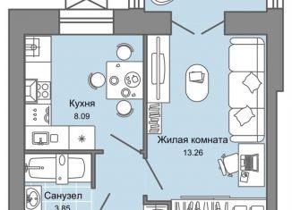 1-комнатная квартира на продажу, 31 м2, Ульяновск, жилой комплекс Дивный Сад, 10