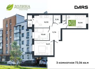 Продажа 3-комнатной квартиры, 73.1 м2, Волгоград